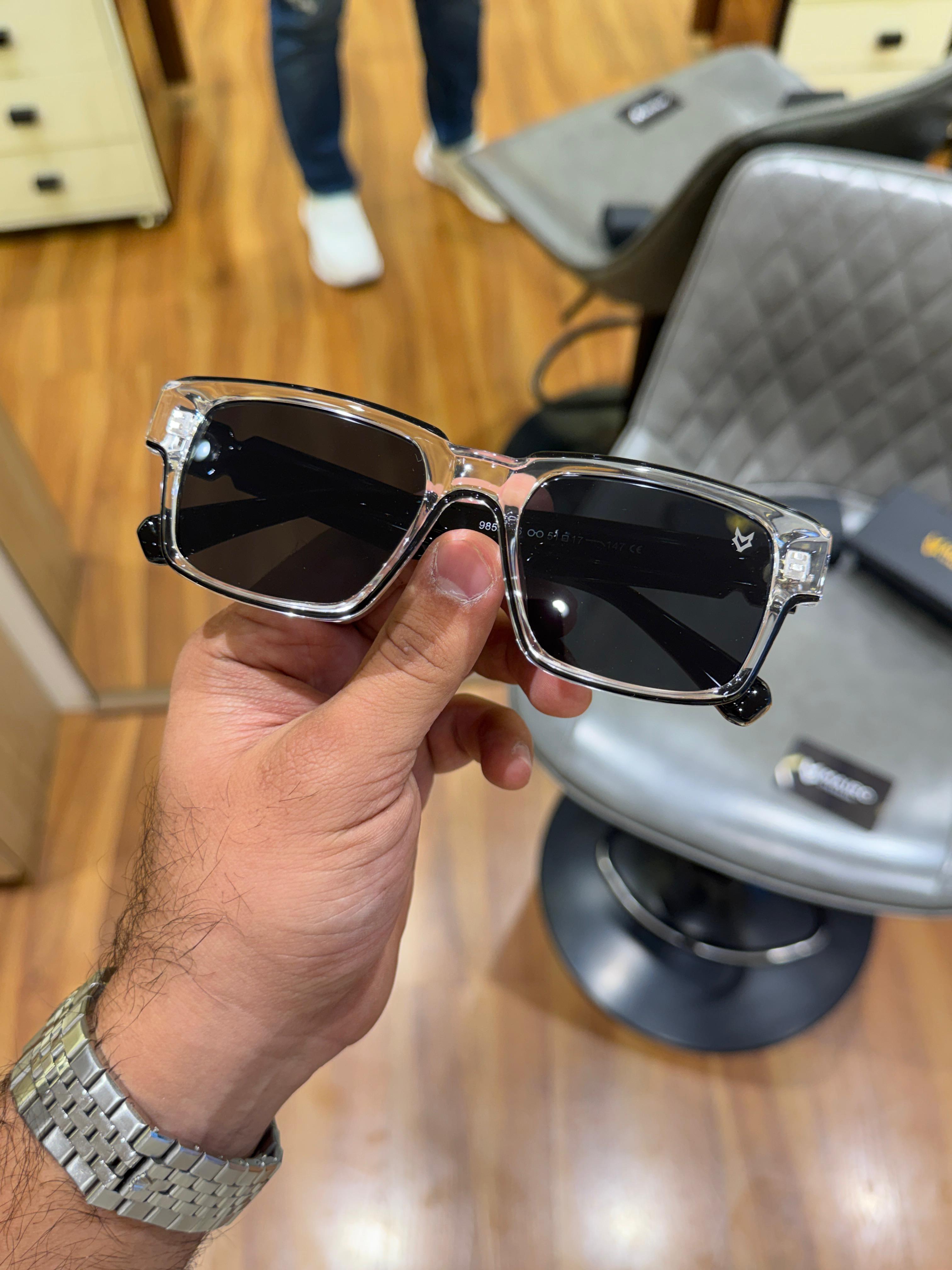Mairo 9855 – Transparent Black Sunglasses