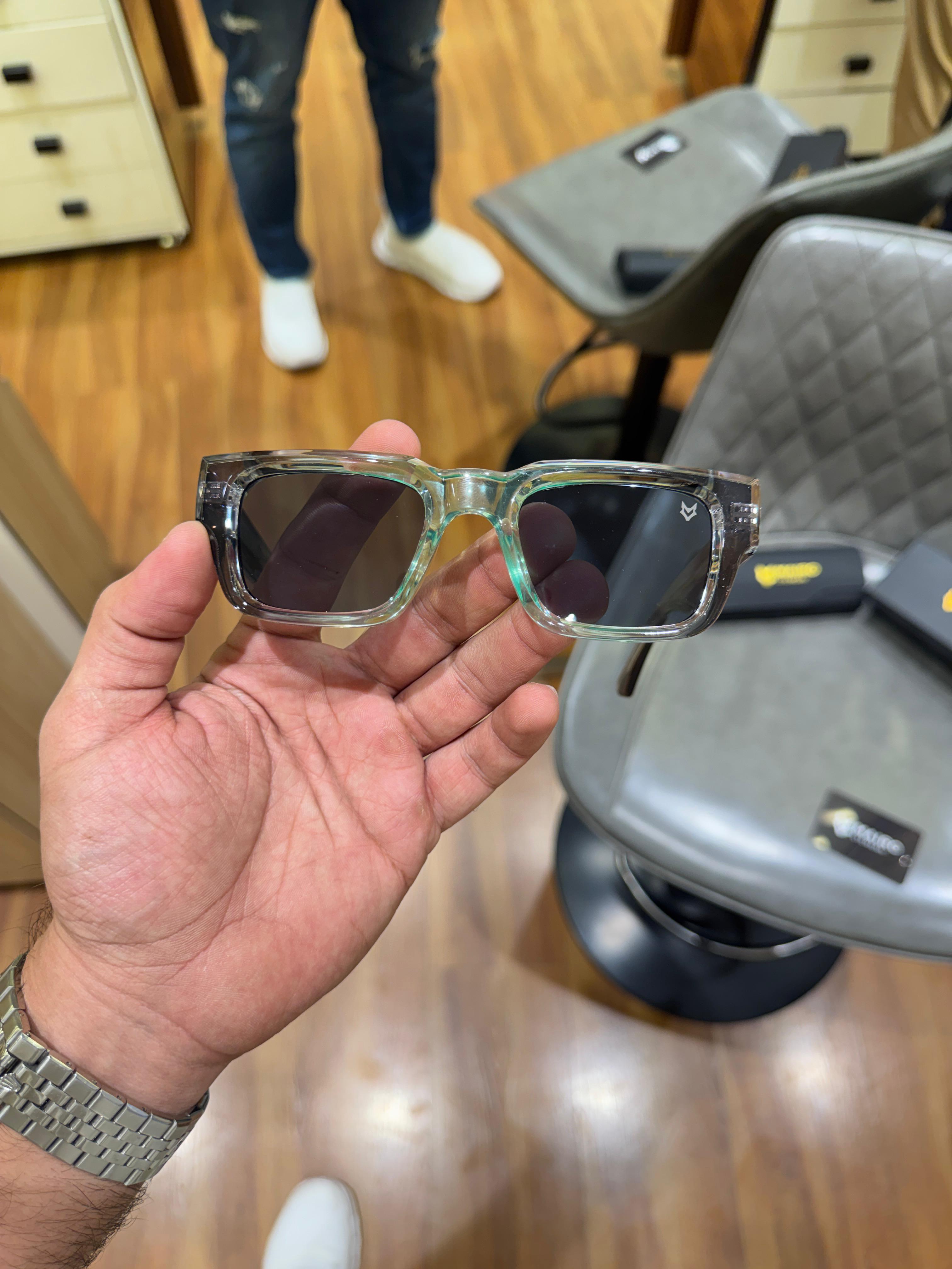 Mairo 9855 – Transparent Black Sunglasses