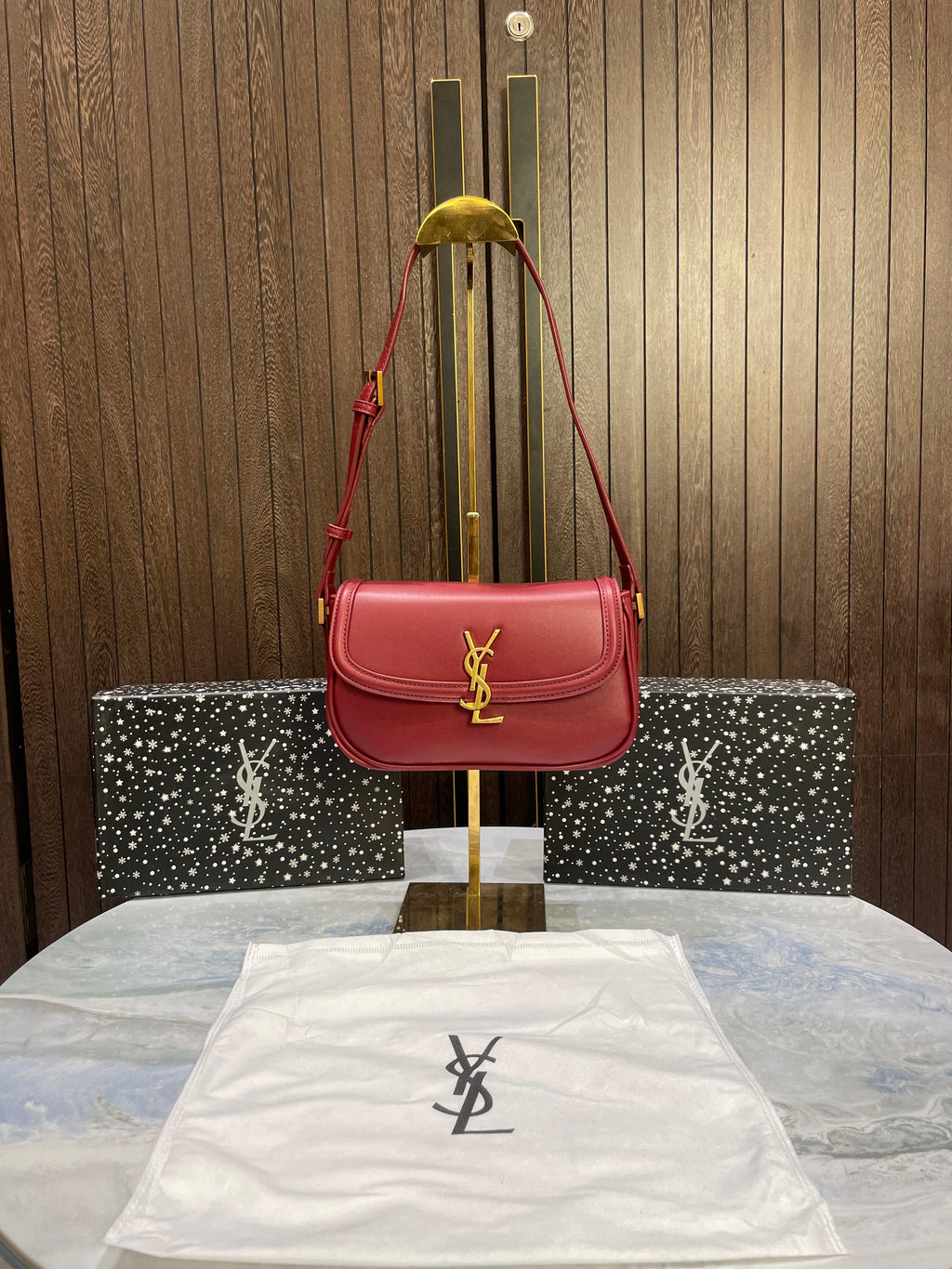 YSL SAINT LAURENT SOLFERINO IN BOX