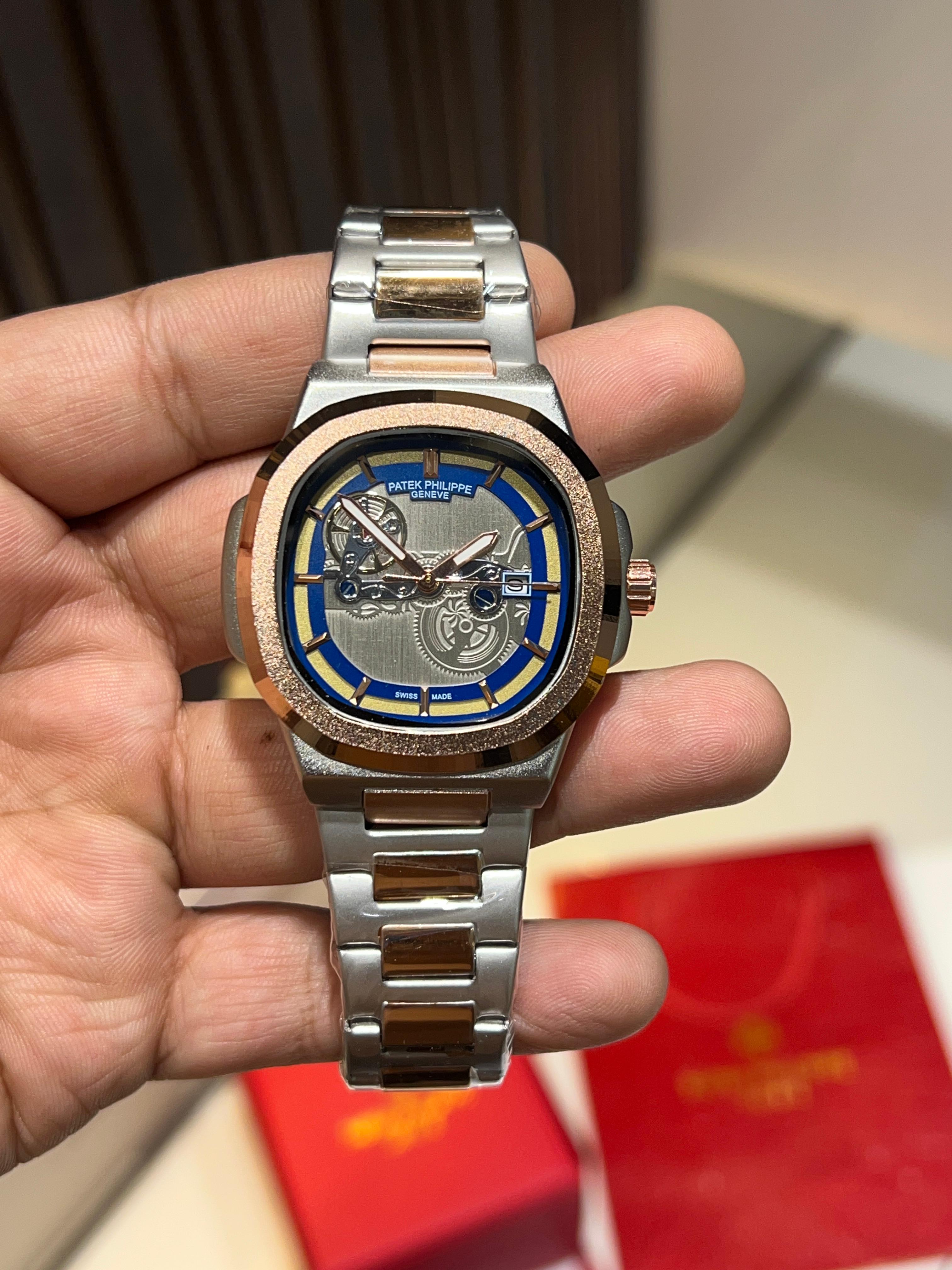 PatekK__ Philipppe Back Opened Automatic Watch