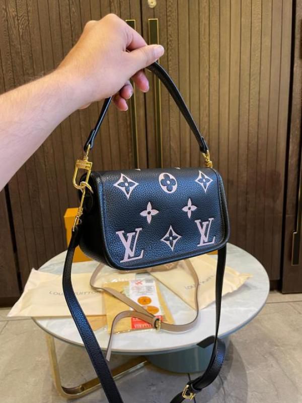 Loui_s Vuitton nano baguette shoulder baghand bag with double box