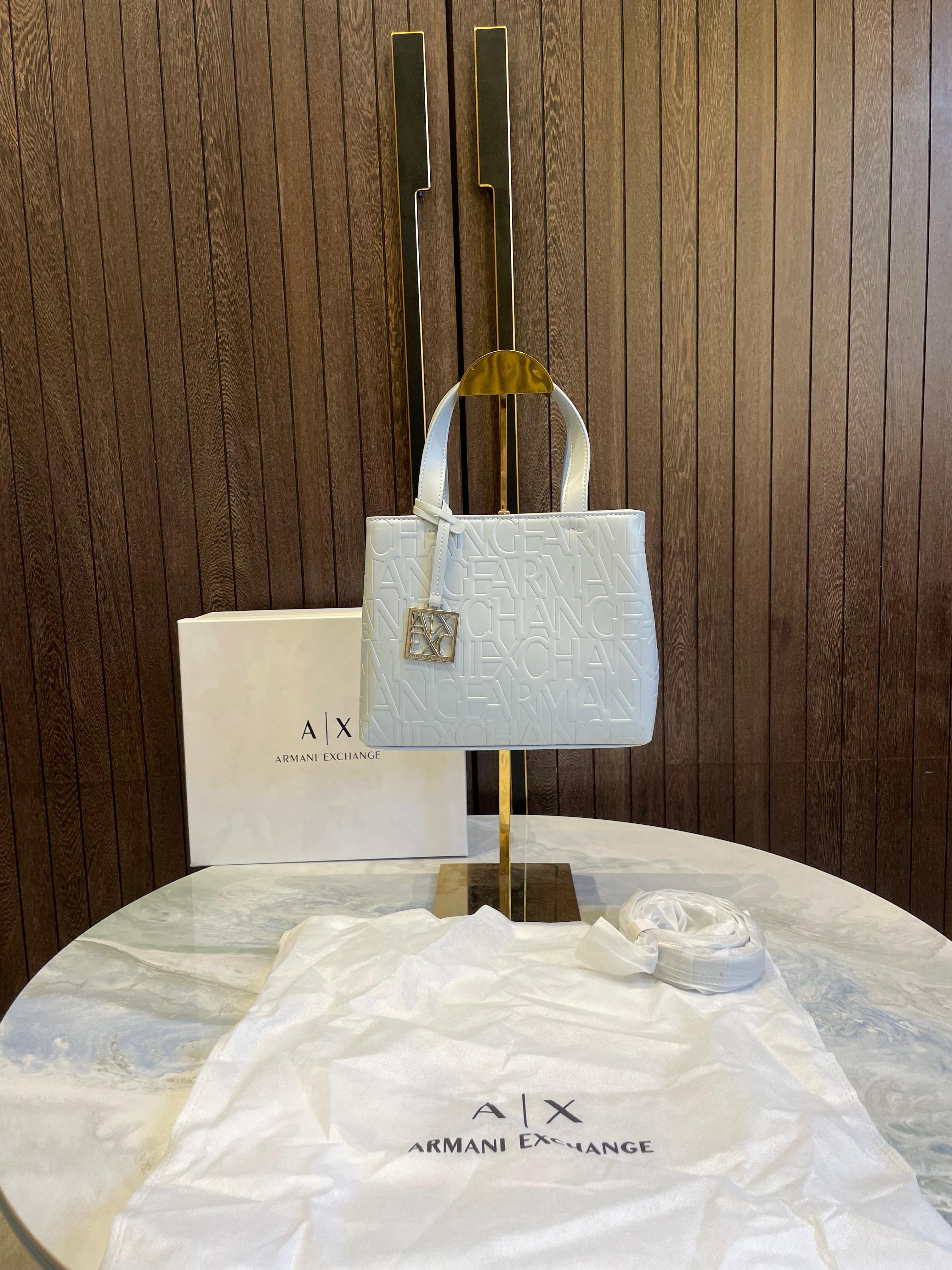 Arm_ani Exchange Embossed Logo Bag (With Original Box)