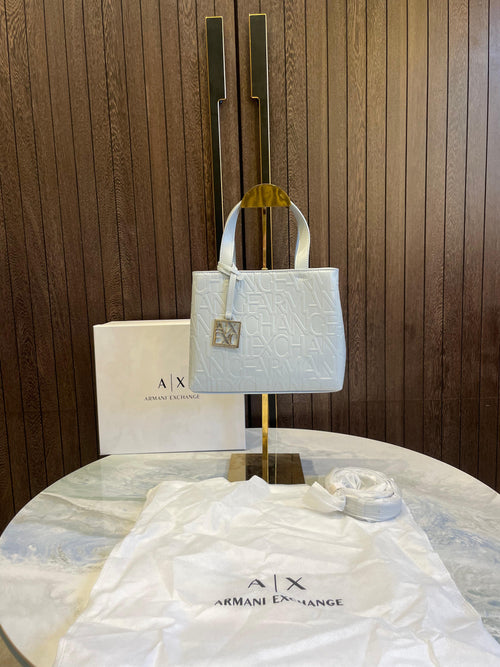 Arm_ani Exchange Embossed Logo Bag (With Original Box)