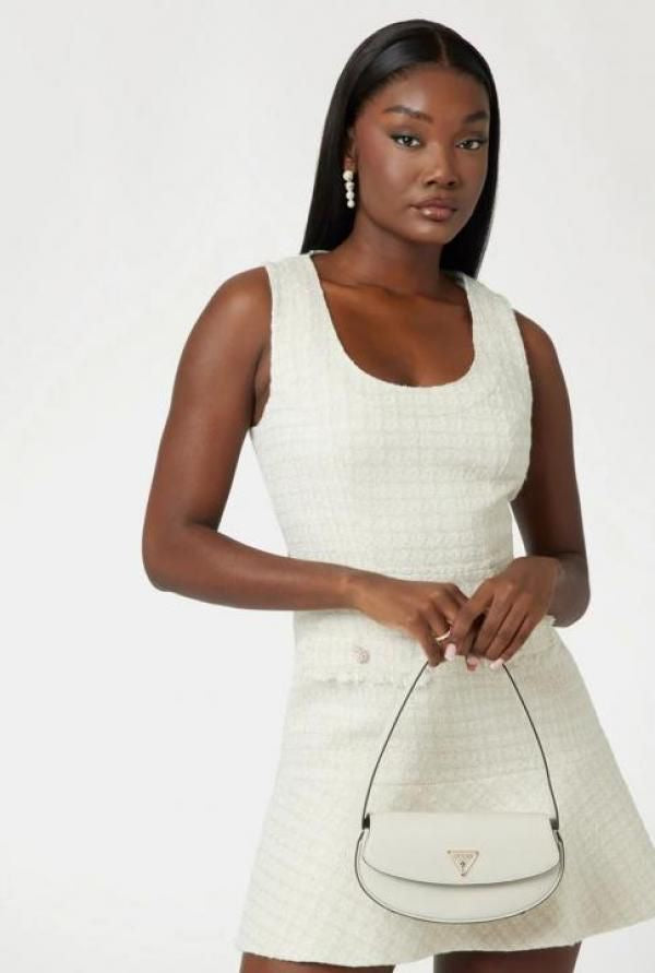 Guess PU bucket shoulder bag with applique with box