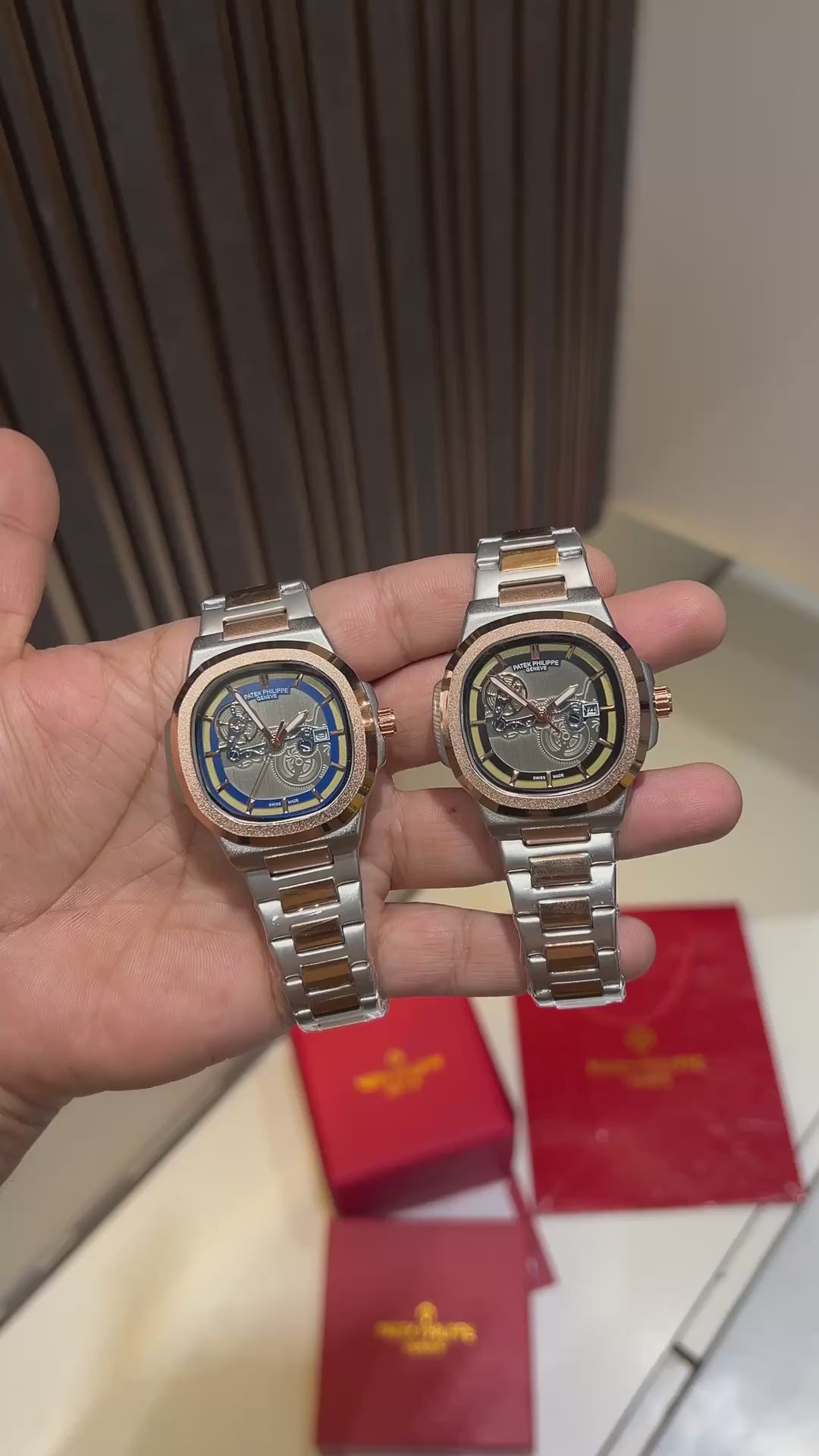 PatekK__ Philipppe Back Opened Automatic Watch