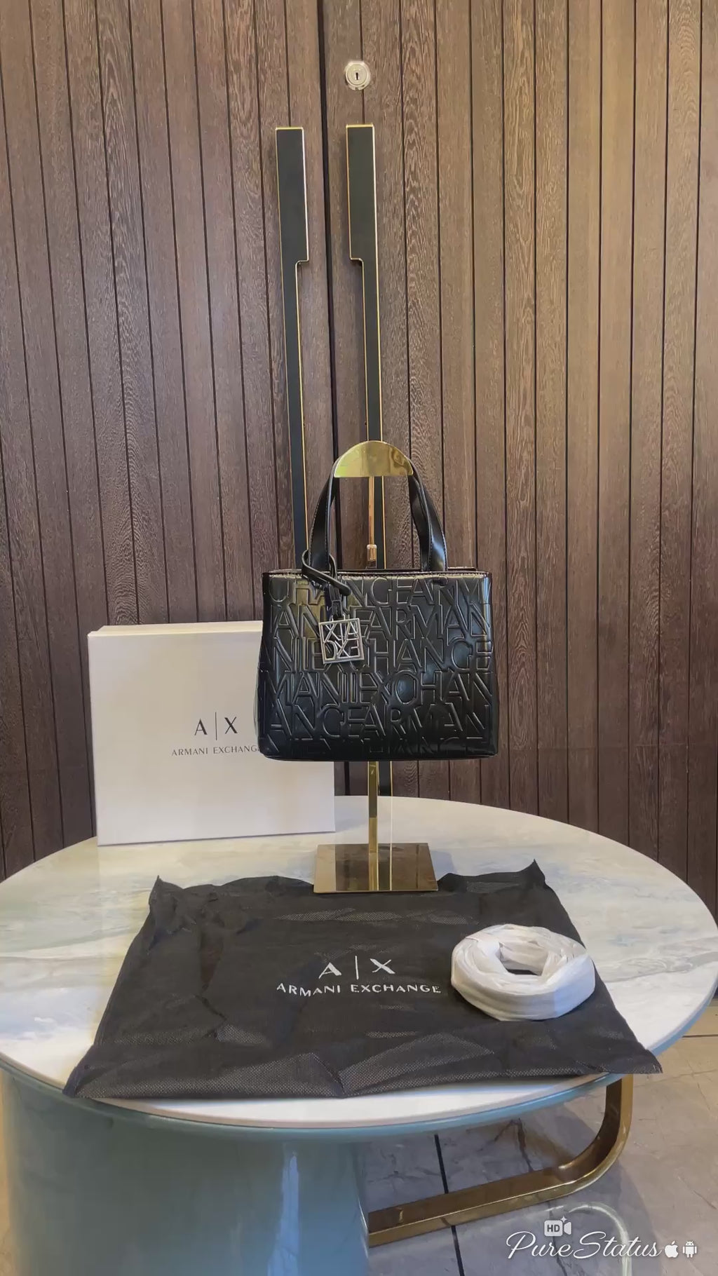 Arm_ani Exchange Embossed Logo Bag (with Original Box)