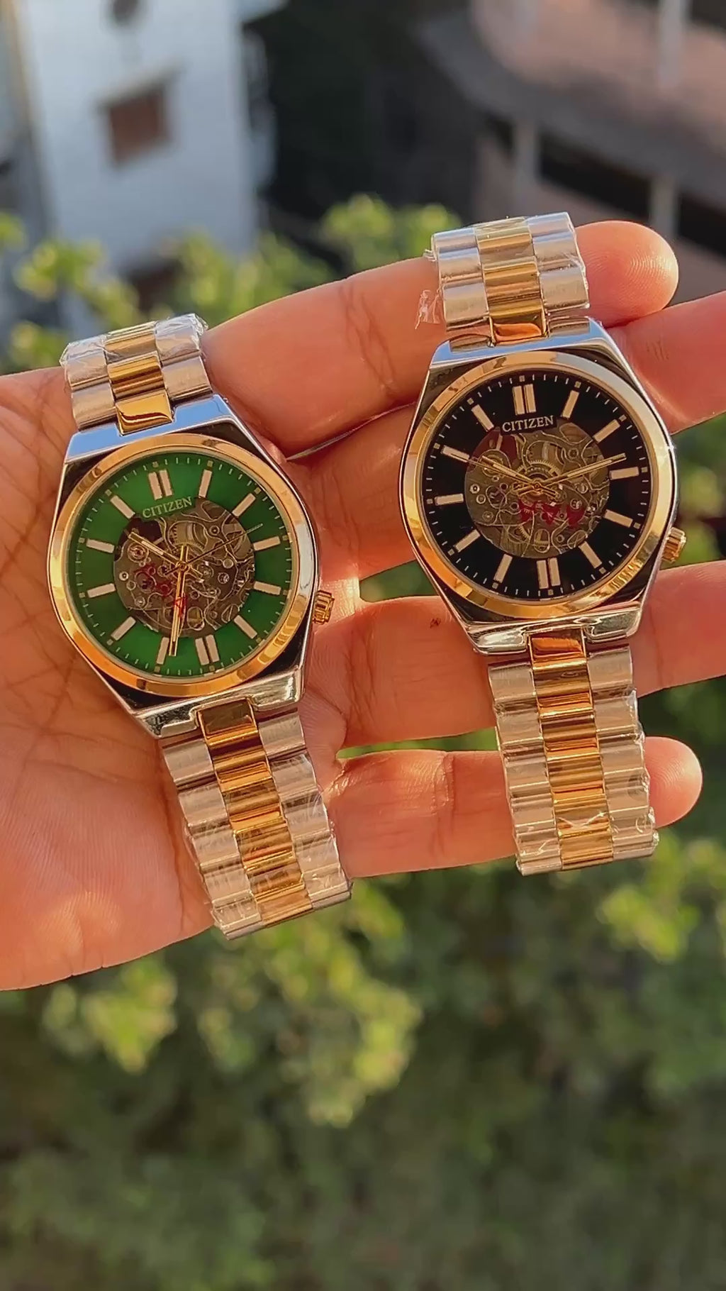 Citize_N Dual-Tone Automatic Watch