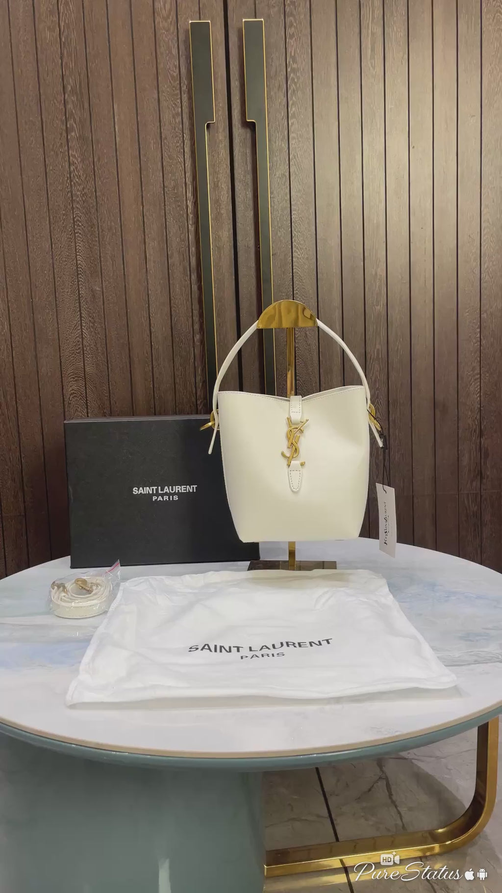 YSL saint laurent LE 37 bucket bag with box